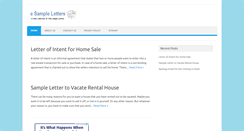 Desktop Screenshot of esampleletters.com