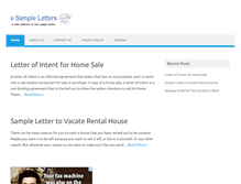 Tablet Screenshot of esampleletters.com